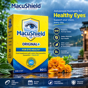 MacuShield Original Plus 90 Count Vision Support & Vitamin B2 Bundle - PACK OF 2