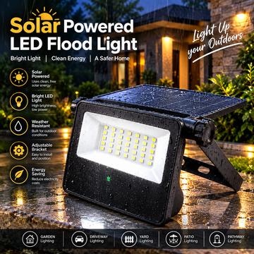 2-Pack SmartYard Solar Outdoor Lights, Metal Solar Flood Lights 2000LM Super