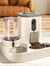 Cat Bowl Automatic Feeder with Spill Proof Design with Water Fountain Pet Food Dispenser for Small Medium Large Cats Dogs