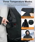 Men’s Heated Winter Jacket with Front & Back Heating Zones – Electric Thermal Warm Jacket for Cold Weather, Outdoor Activities, Work, Travel & Winter Use