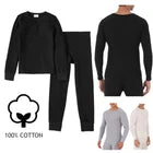 Men’s Thermal Underwear Set 2 Piece – Waffle Pattern Long Sleeve Top & Pants, Warm Base Layer for Cold Weather, Comfortable Stretch Fit for Winter, Home, Work & Outdoor Wear