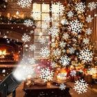 Vibrant Smart Snowflake Projector – USB Powered Christmas & Winter Decoration Light