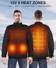Men’s Heated Winter Jacket with Front & Back Heating Zones – Electric Thermal Warm Jacket for Cold Weather, Outdoor Activities, Work, Travel & Winter Use