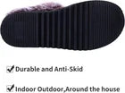 Plaid Faux Fur Lined Slip-On Slippers for Men & Women – Warm Cozy Indoor House Shoes with Non-Slip Rubber Sole, Comfortable Winter Casual Footwear