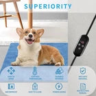 Electric Heated Pet Heating Pad for Dogs & Cats – Adjustable Temperature Heating Mat with Controller