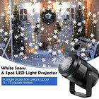 Vibrant Smart Snowflake Projector – USB Powered Christmas & Winter Decoration Light