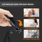 Long Handle Toenail Clippers for Seniors – Sharp Angled Head Thick Nails